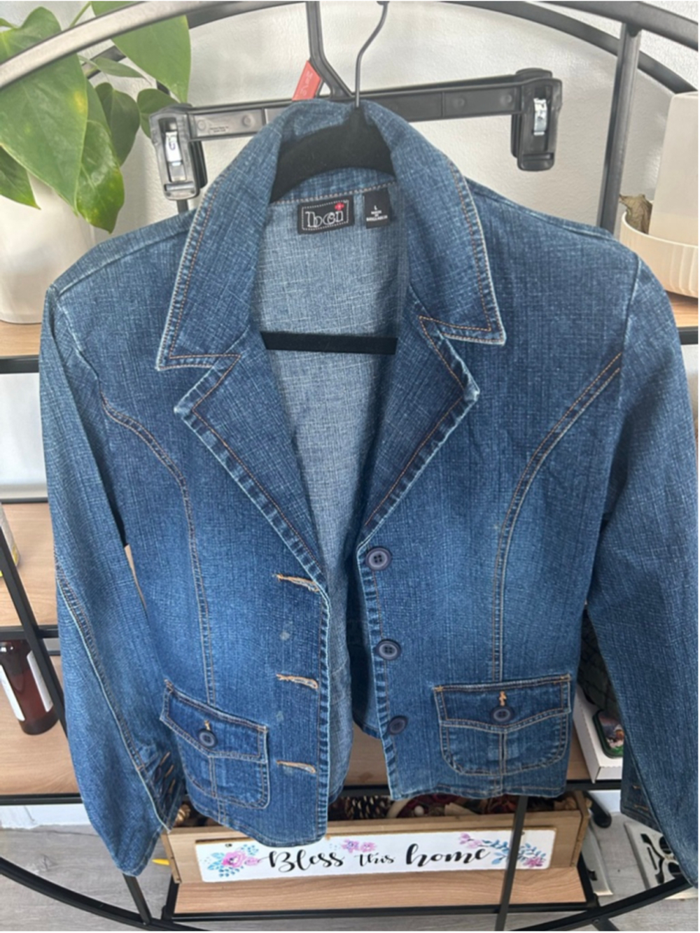 Juniors bci Blue Jean Jacket L